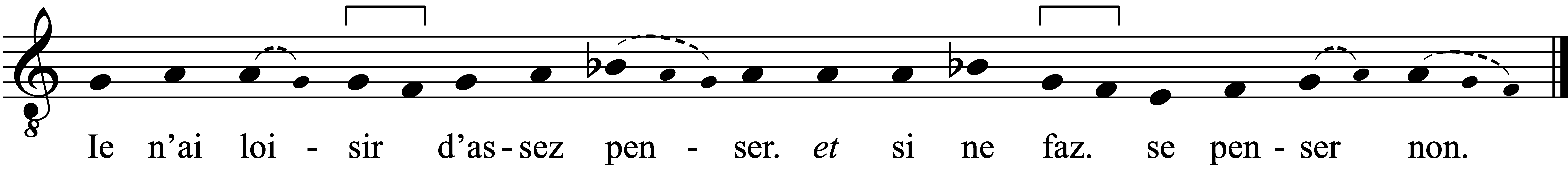 Refrain musical notation